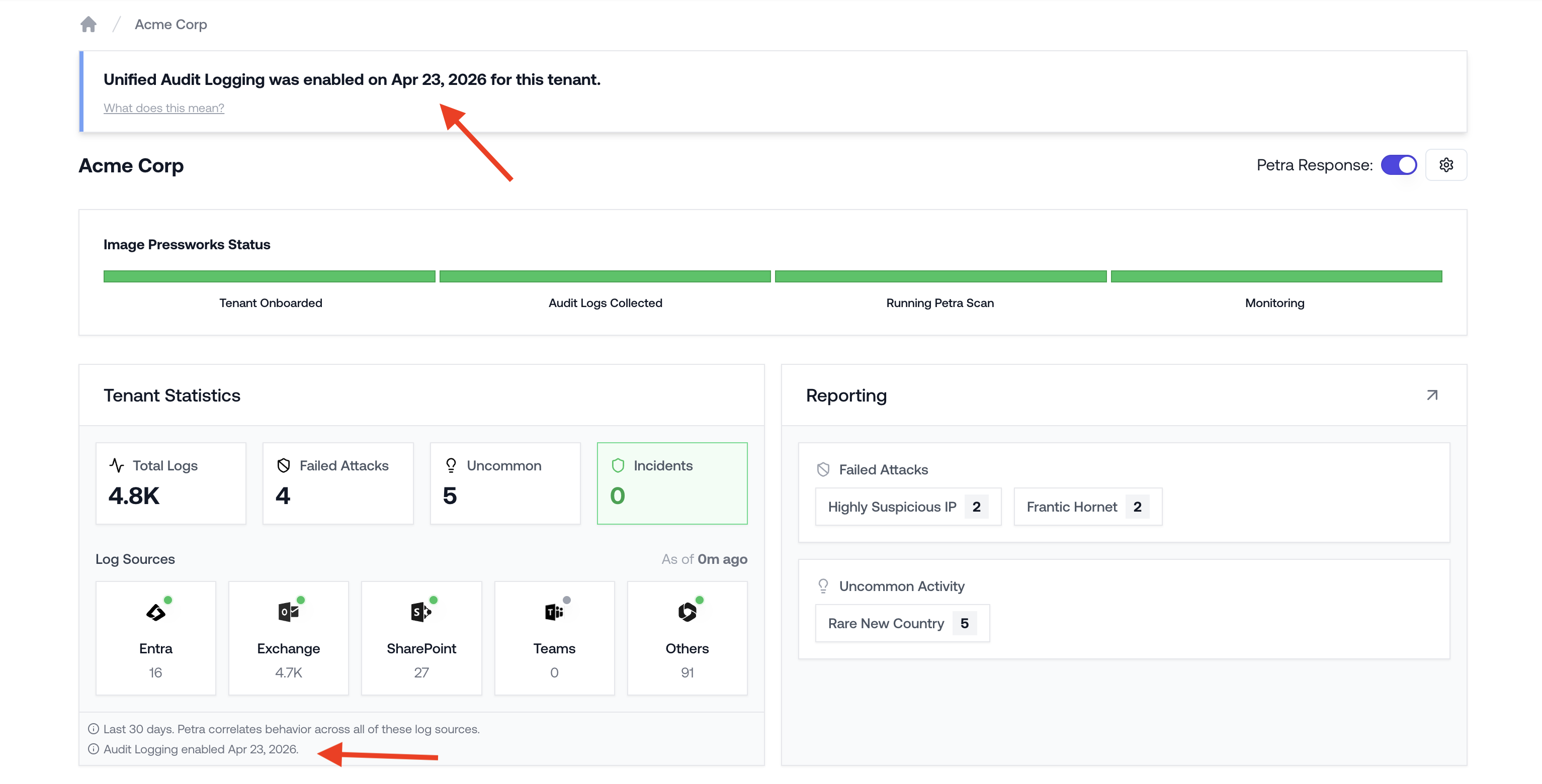 Microsoft 365 Audit Logs - Petra Security Docs